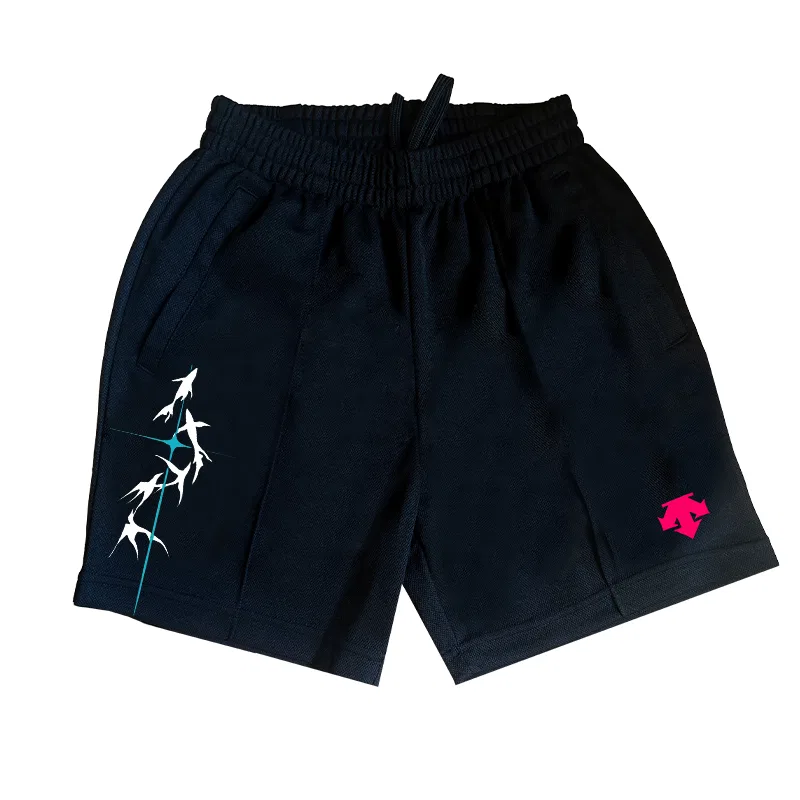 Детские шорты повседневные DESCENTE, Black Red Logo