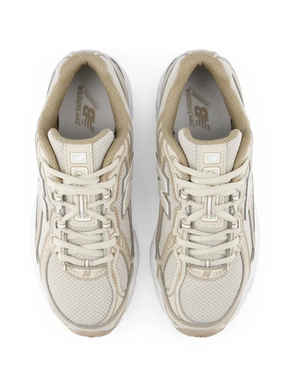Кроссовки 740 с сетчатыми вставками New Balance Kids, бежевый — фото 3