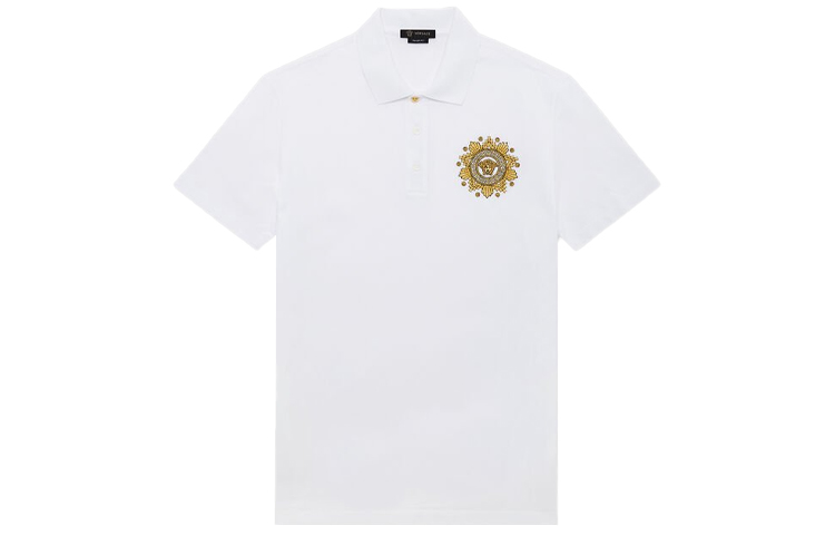 

Белая поло VERSACE Мужская