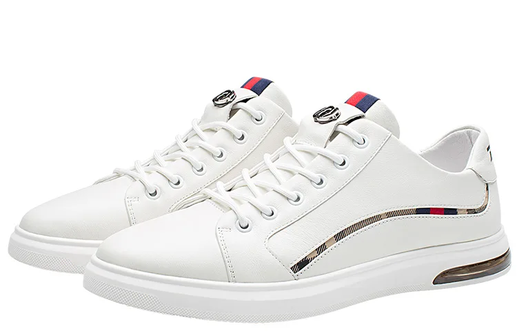 Стильные скейтерские кожаные кроссовки для мужчин ZRO, White (Subscribe to The Store and Take A Screenshot, Comes with Insole) — фото 4