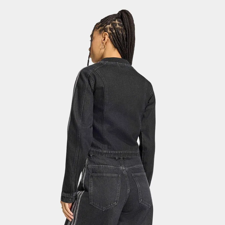Куртка ADIDAS ORIGINALS Between-Season из черного денима — фото 4