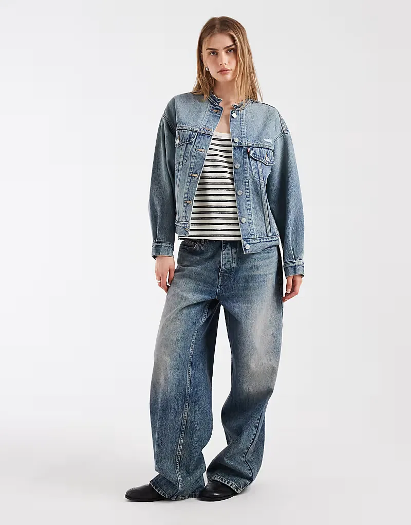 Джинсы Levi's в стиле 90-х, синие — фото 2