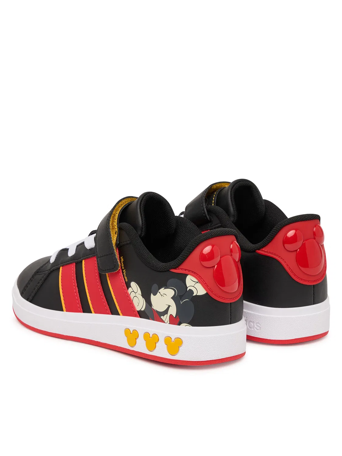 Кроссовки для мальчика Disney Mickey Mouse Grand Court Shoes Kids Adidas, черный — фото 2