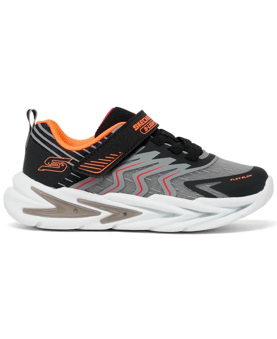 Кроссовки Skechers с подсветкой, модель Flex-Glow Ultra Prism-Pacer, Black — фото 3