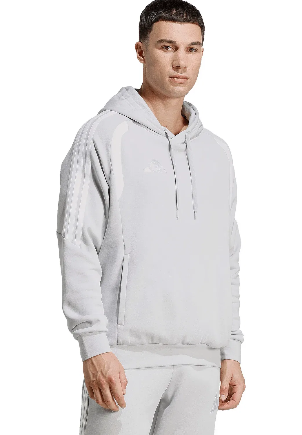 Толстовка с капюшоном Adidas Performance, Grauweiss — фото 4