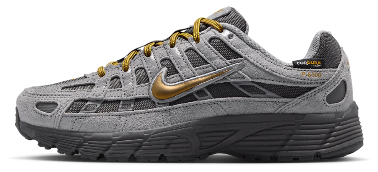 Кроссовки для мальчиков P-6000 Premium Nike, цвет Golden Hops/Pencil Point/Medium Ash — фото 2