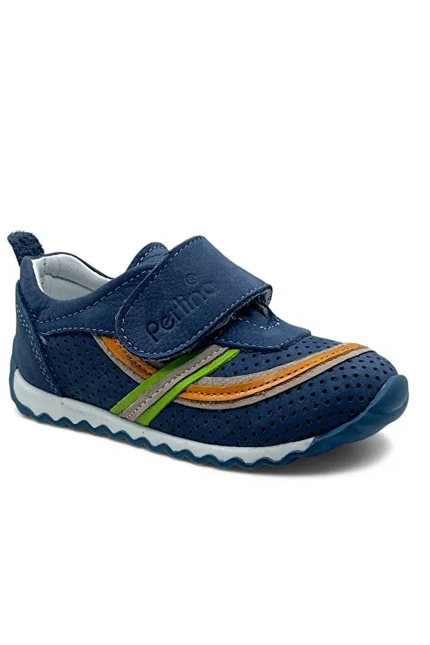 Детские туфли для мальчиков с ортопедической стелькой Perlina, Navy Blue