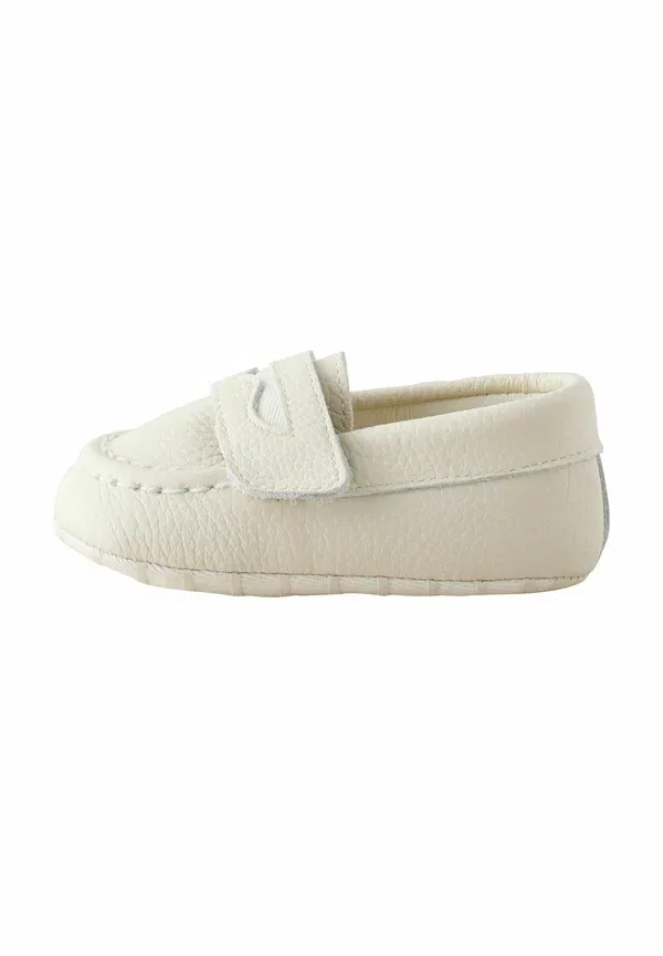 Пинетки кожаные Pram, Next, white, белый