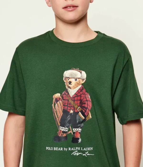 Футболка regular fit Polo Ralph Lauren, бутылочно-зеленый — фото 4