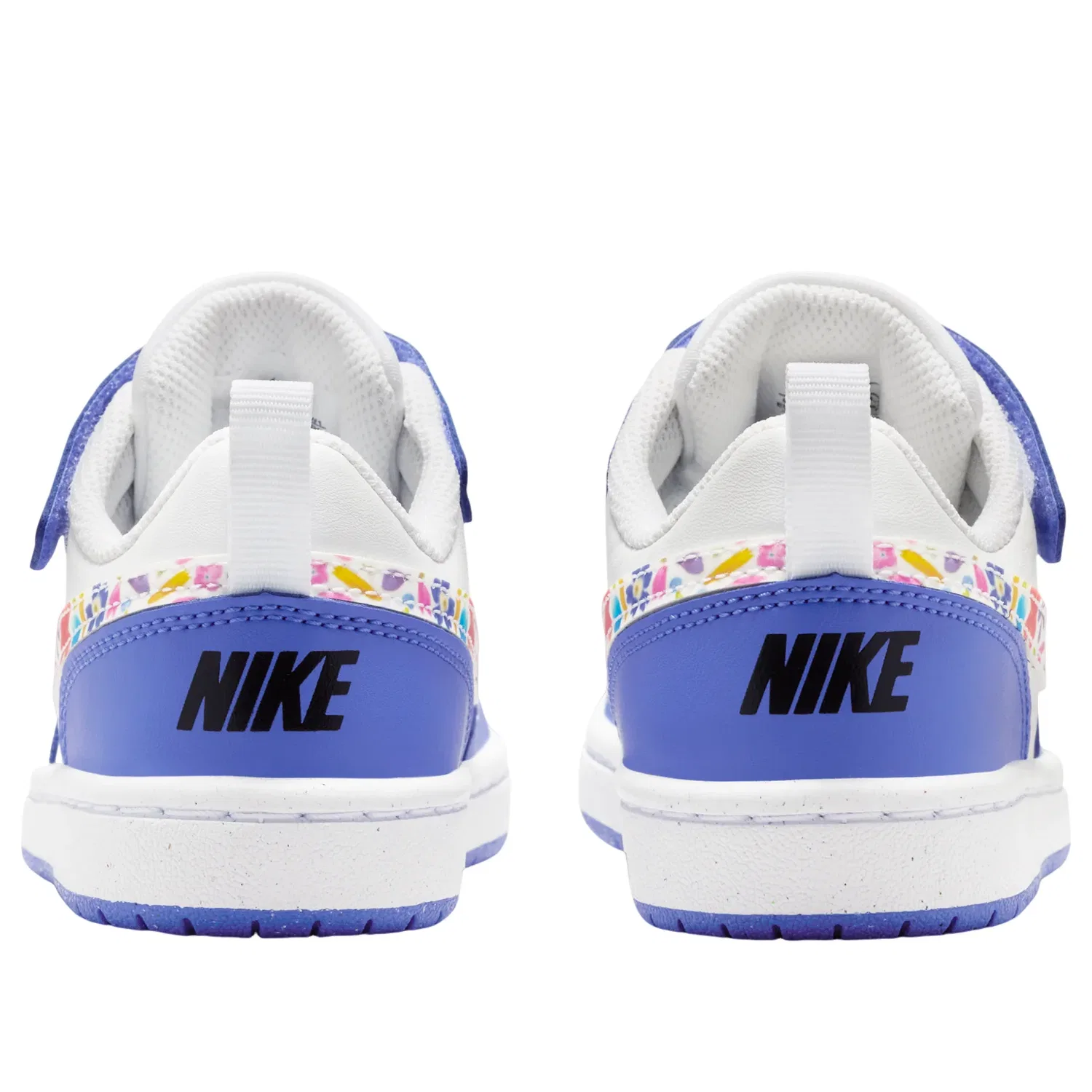 Детские кроссовки с синтетическим верхом Court Borough Low FL 'White Sapphire Black' Nike, White/Sapphire/Black — фото 3