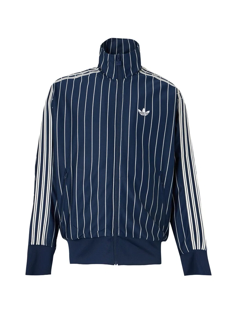 Толстовка на молнии ADIDAS ORIGINALS 'Firebird' темно-синего цвета
