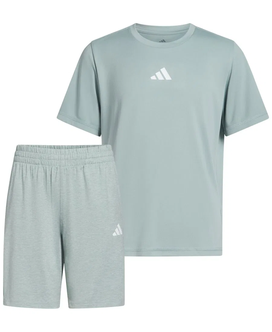 Комплект майки и шорт с логотипом 3 Bar adidas, Wonder Sage