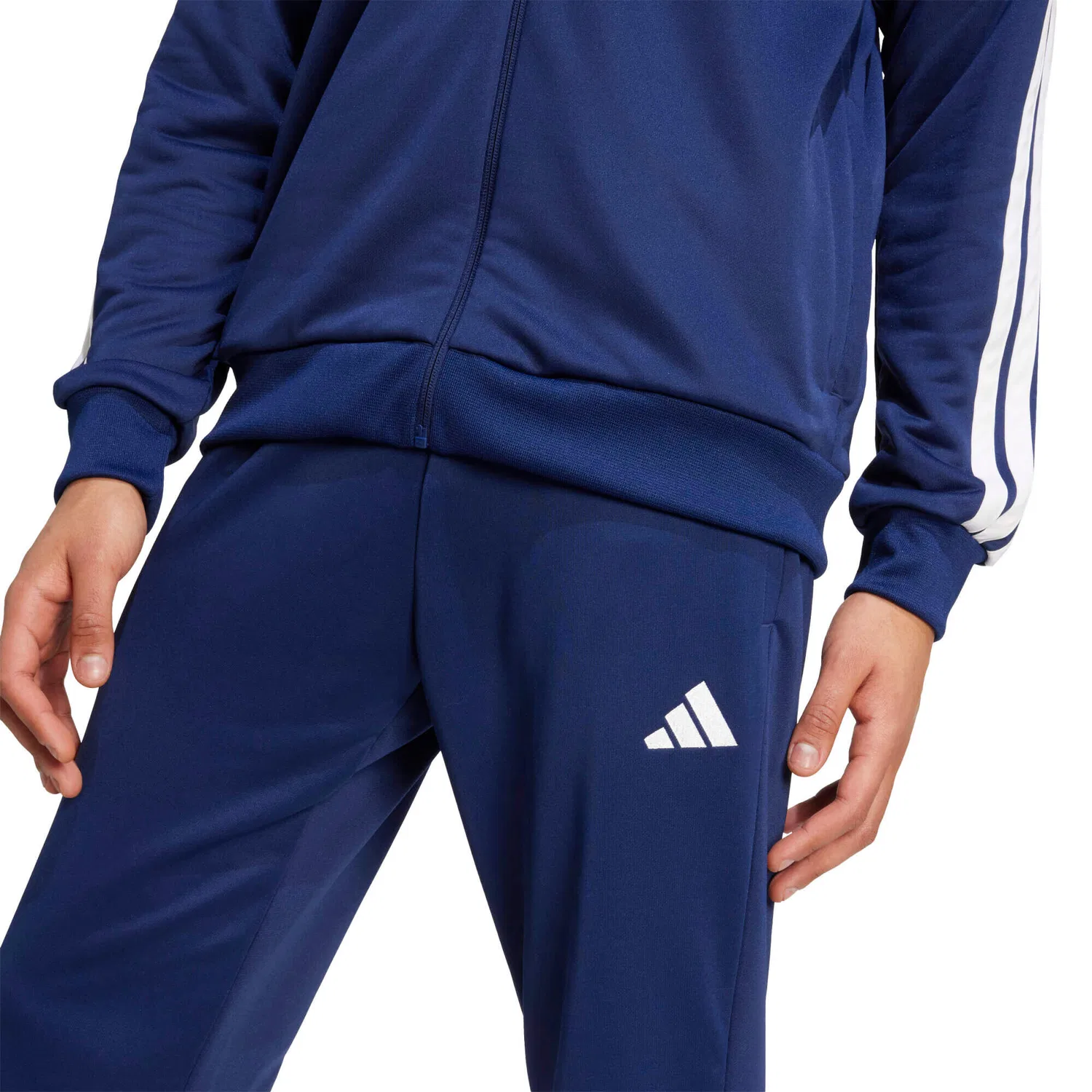 Мужской спортивный костюм из футера 3S French Terry Tracksuit Adidas, Konigsblau — фото 2