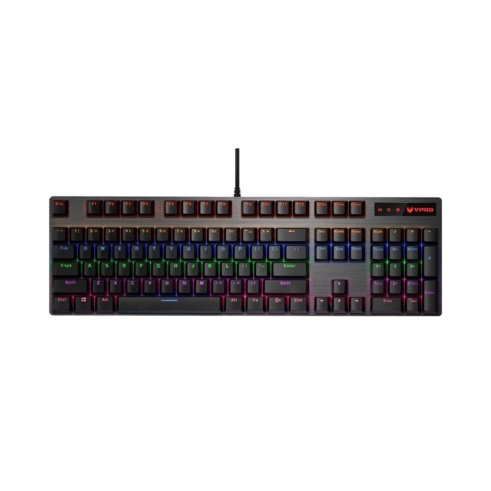 

Клавиатура игровая механическая Rapoo VPro V500, Blue Switch, чёрный