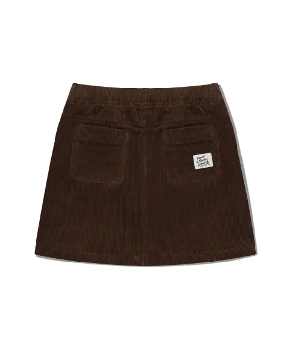 Юбка мини из вельвета Kids Eiffel Label, Marithe Kids, коричневый — фото 3