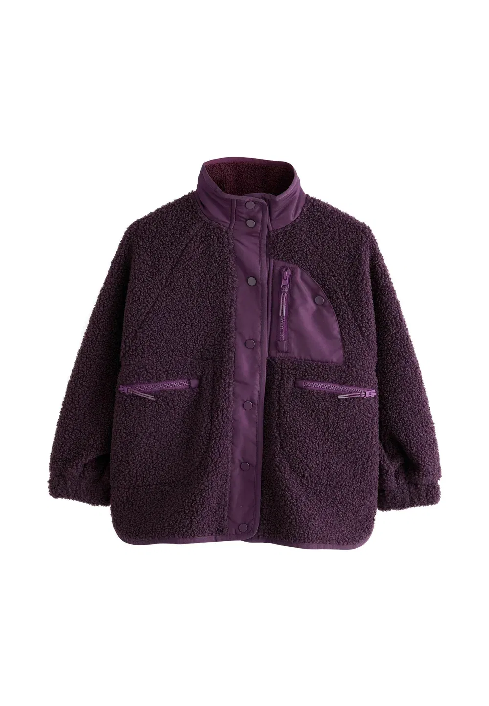 Куртка из флиса стандартного кроя на пуговицах - флисовая куртка Next, Berry Pink