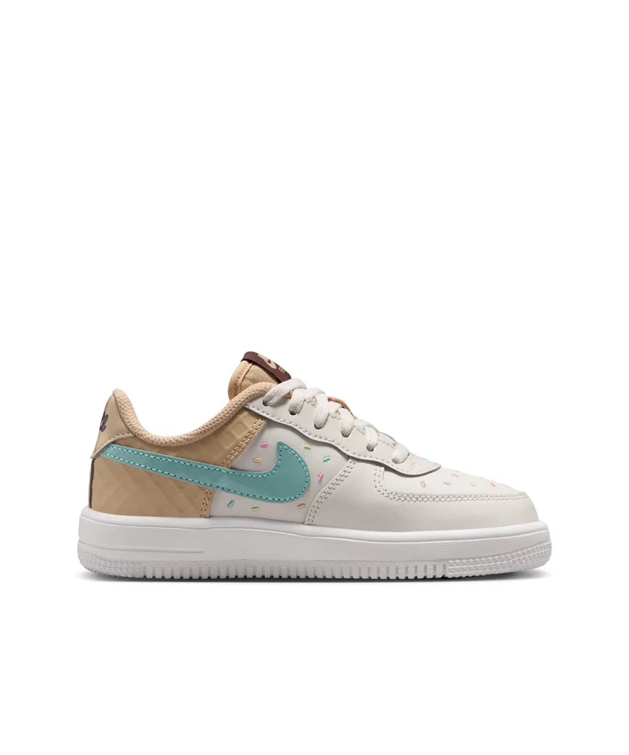Детские кроссовки с кожаным верхом Nike Force 1 Low Little Kids' Shoes, Sail — фото 3