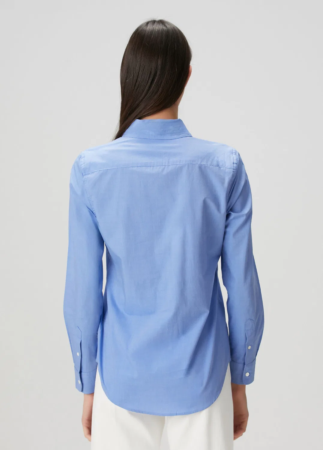 Рубашка Polo Ralph Lauren Slim Fit, синяя — фото 4
