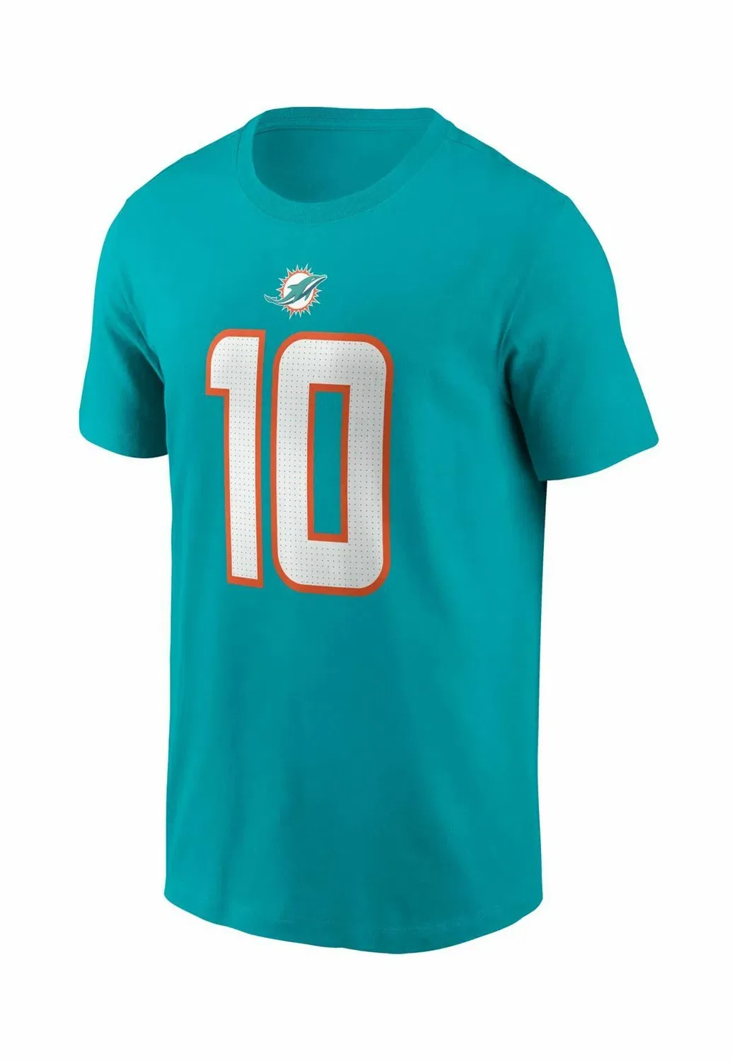 Футболка с принтом игрока команды Miami Dolphins под номером 10, Тайрика Хилла Nike Performance, Aqua