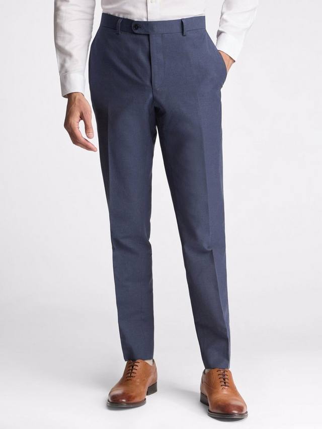 

Костюмные брюки из льняной смеси coxon Ted Baker, темно-синий