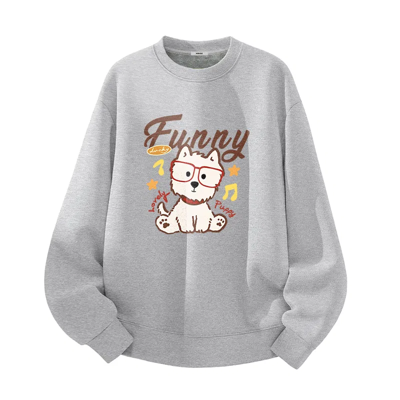 Детский свитшот на флисе MINISO, Heather Gray