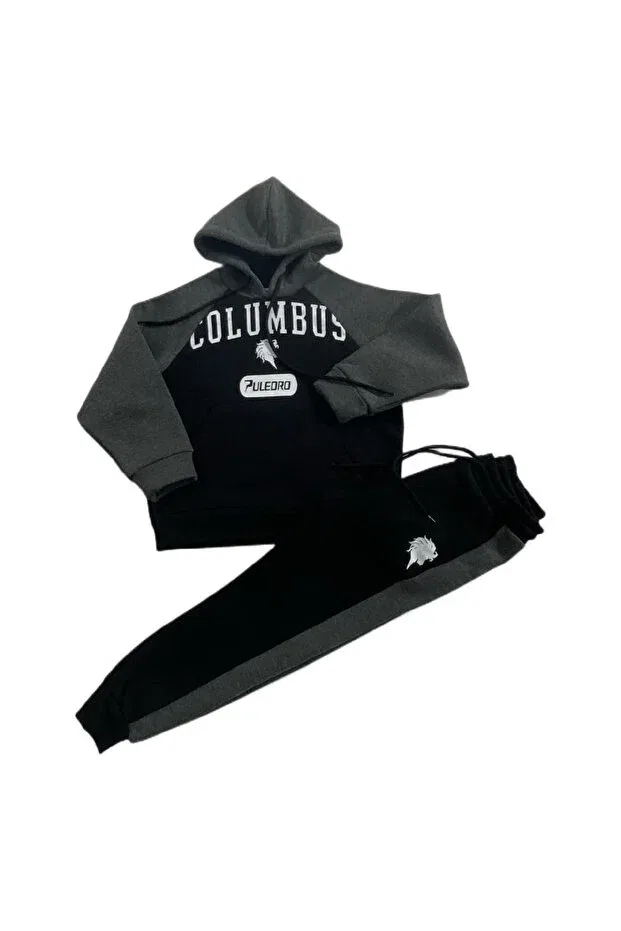 Детский спортивный костюм для девочек с принтом Sportswear Puledro, Gray — фото 2