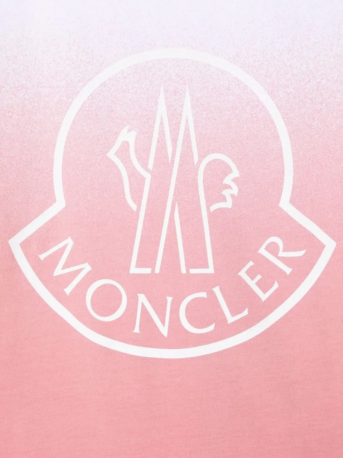 Футболка с логотипом Монклер Moncler, розовый — фото 2