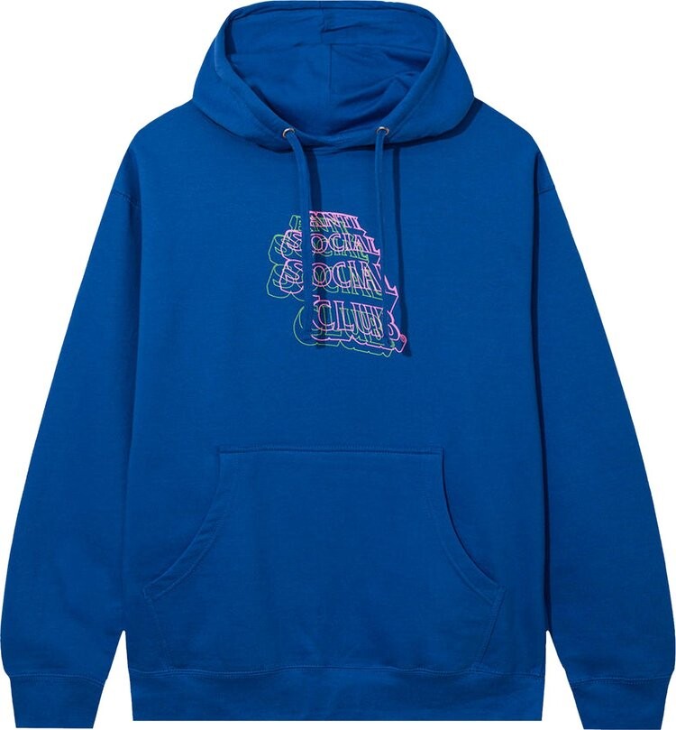 

Худи Anti Social Social Club Neon Lights And A Lot Of Rain Hoodie 'Blue', синий