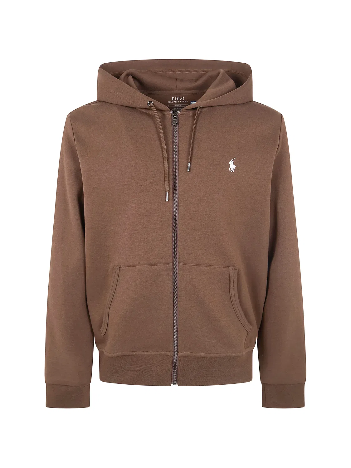 Куртка с молнией и капюшоном Polo Ralph Lauren, коричневый