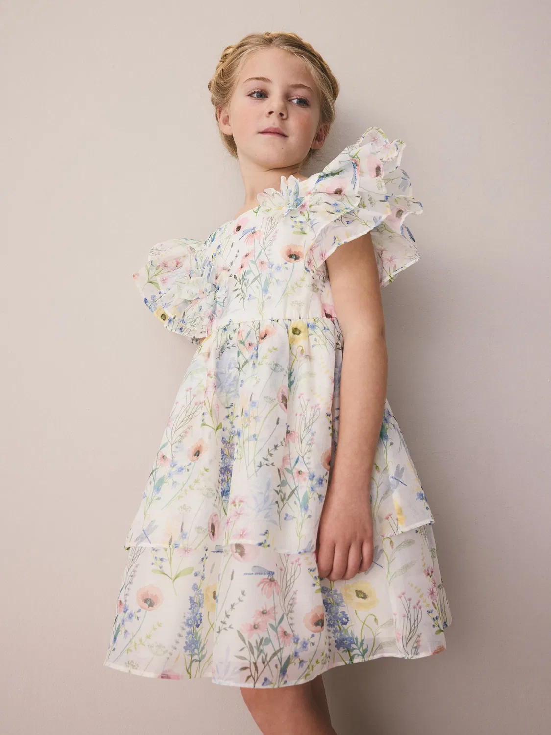 Платье для подружки невесты с цветочным принтом Alford Meadow Laura Ashley, мультиколор — фото 2