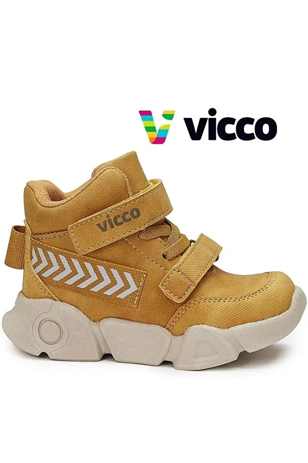 Детские ботинки для девочек с ортопедической стелькой Vicco, Yellow