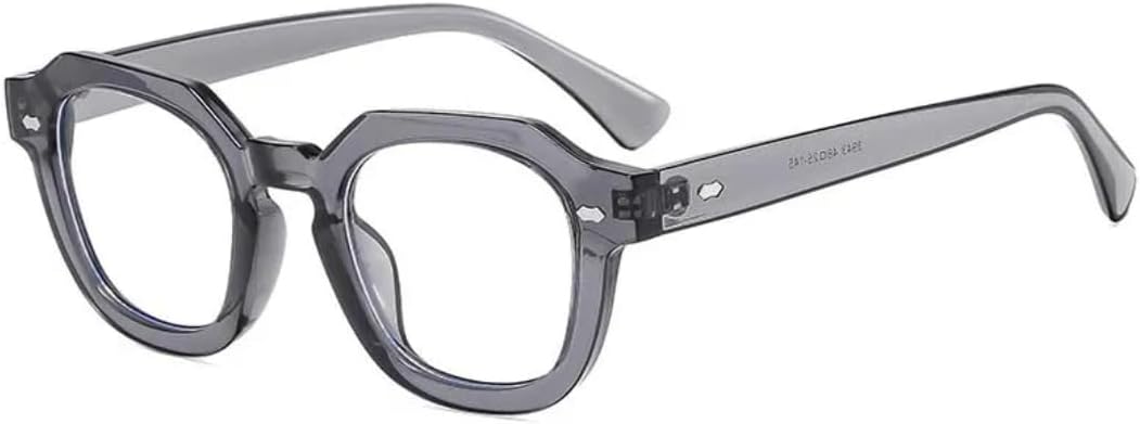 

Солнцезащитные очки с защитой от УФ-излучения UV400 | Круглые линзы в стиле панк с заклепками | Для женщин и мужчин, для занятий спортом на открытом воздухе и вождения DSVIGF, Gray