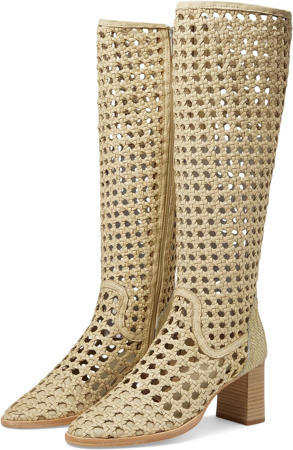 

Ботинки Free People Woodstock Woven Boots, цвет Buttermilk
