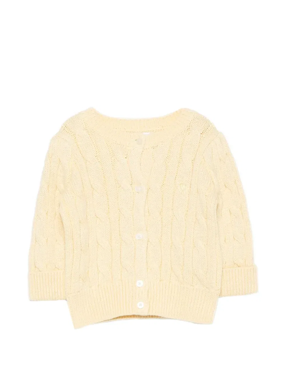 Кардиган с косами Polo Ralph Lauren Kids, желтый