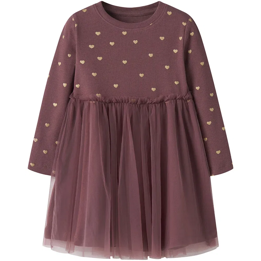 Детское платье для девочек с длинным рукавом Nadja Name it, Purple