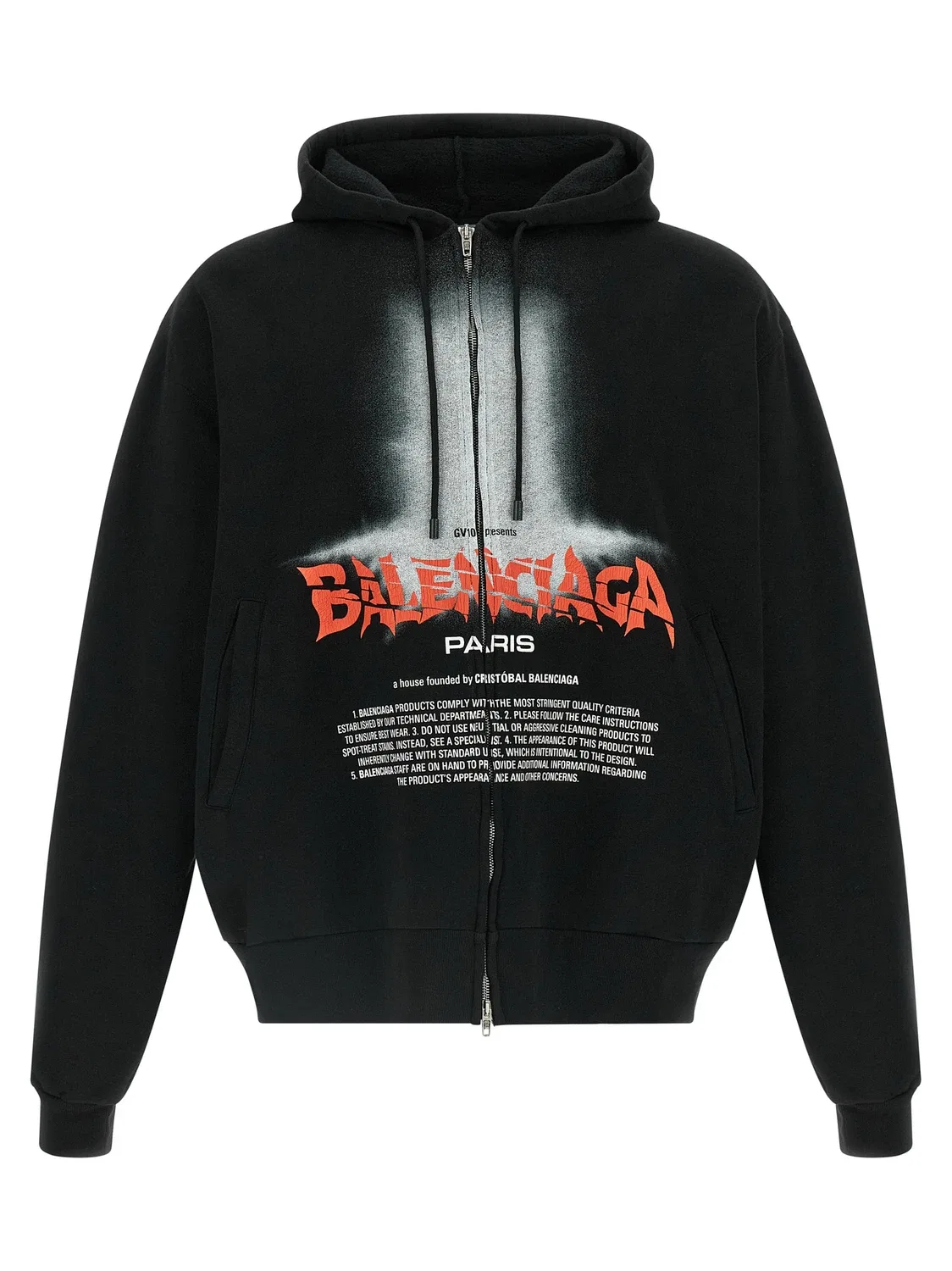 Худи "Дверь" Balenciaga, черный