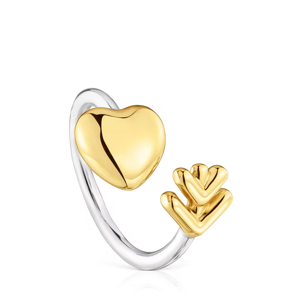 

Открытое кольцо Tous Flechazo Two-tone, серебро