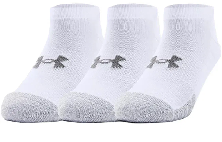 Детские носки-невидимки с логотипом Under Armour, комплект из 3 пар, Белый