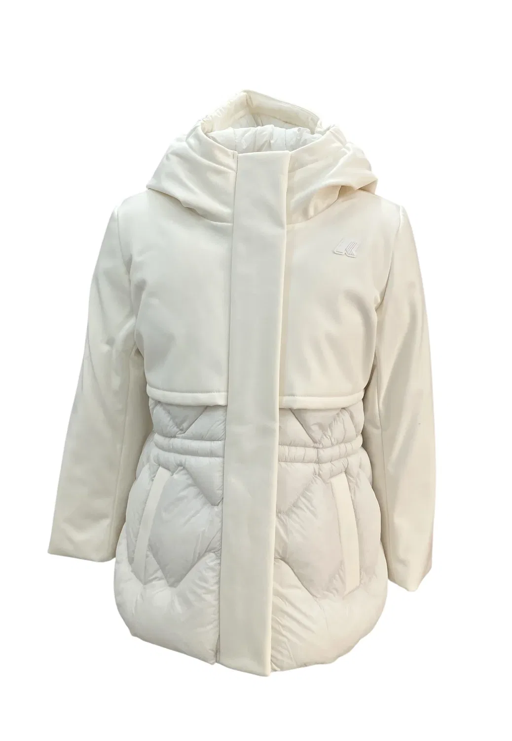 Теплый зимний мех гибрида P. marlesse K-Way, White Natural