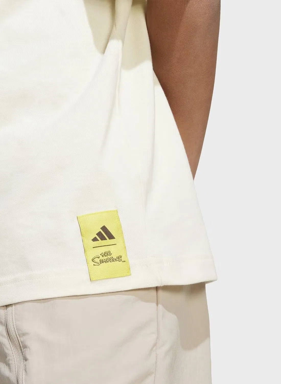 Футболка с принтом The Simpsons Graphics Adidas, серый — фото 3