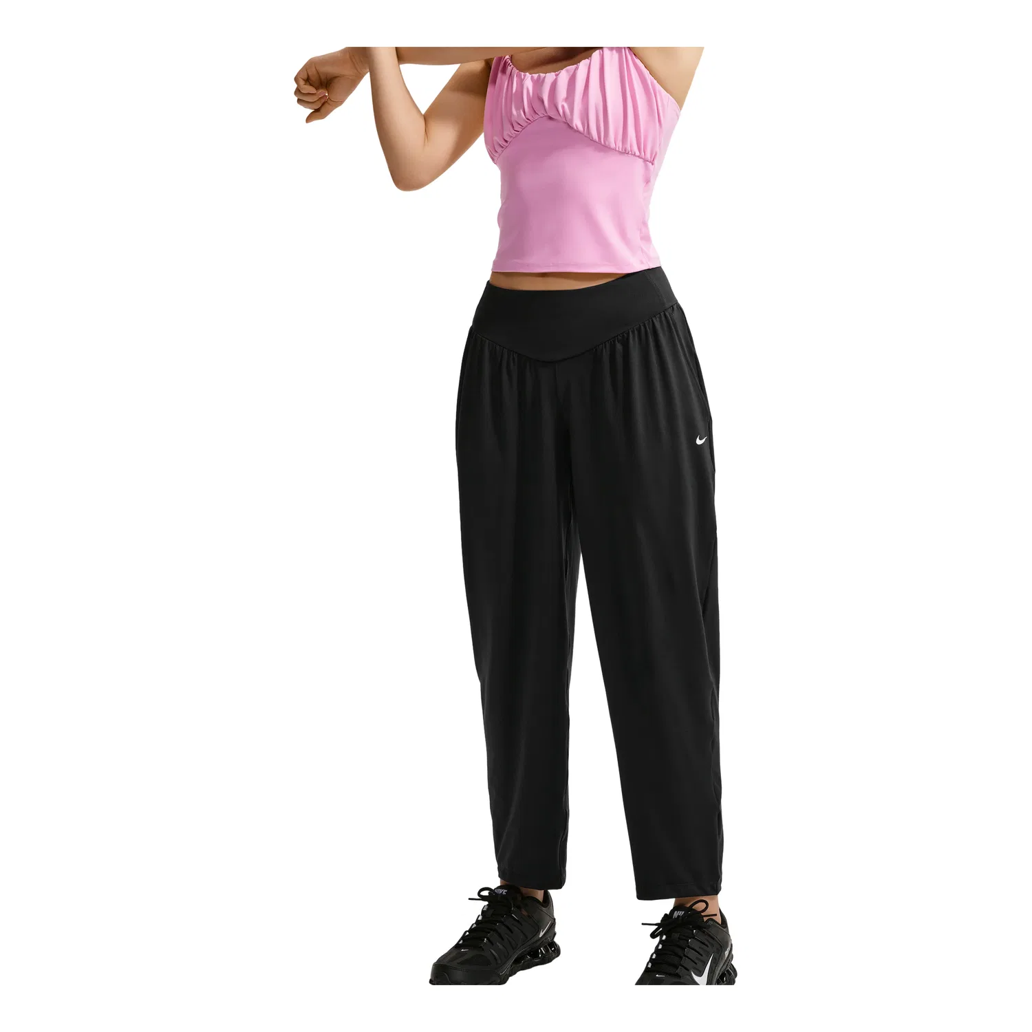 Женские брюки One Relaxed Dri-Fit Trousers 'Black' Nike, Black/White