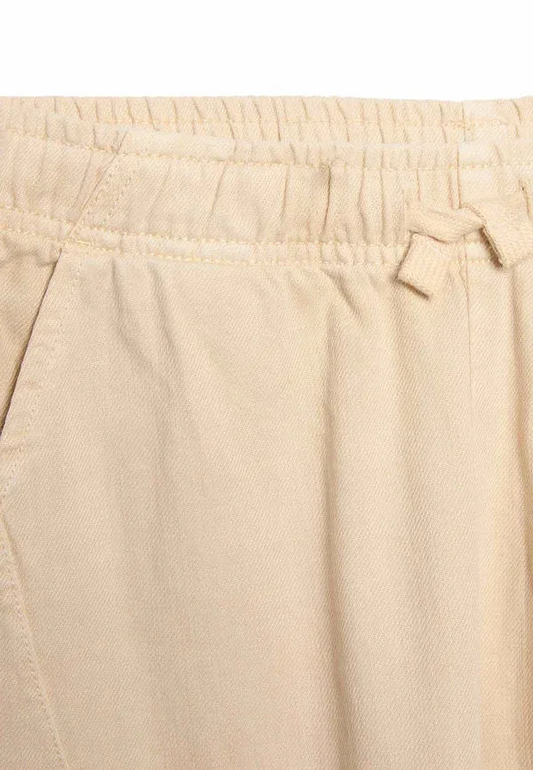 Брюки хлопковые Trousers Marks & Spencer, stone, цвет stone — фото 4