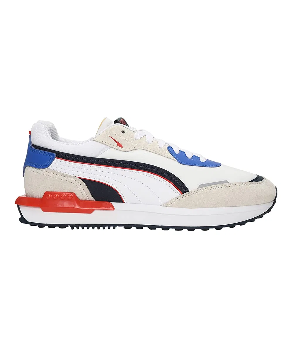 Детские кроссовки с дышащим верхом PUMA City Rider PUMA White Spellbound Vap — фото 2