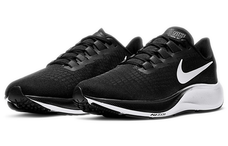 Кроссовки Nike Air Zoom Pegasus 37, черный/белый — фото 3