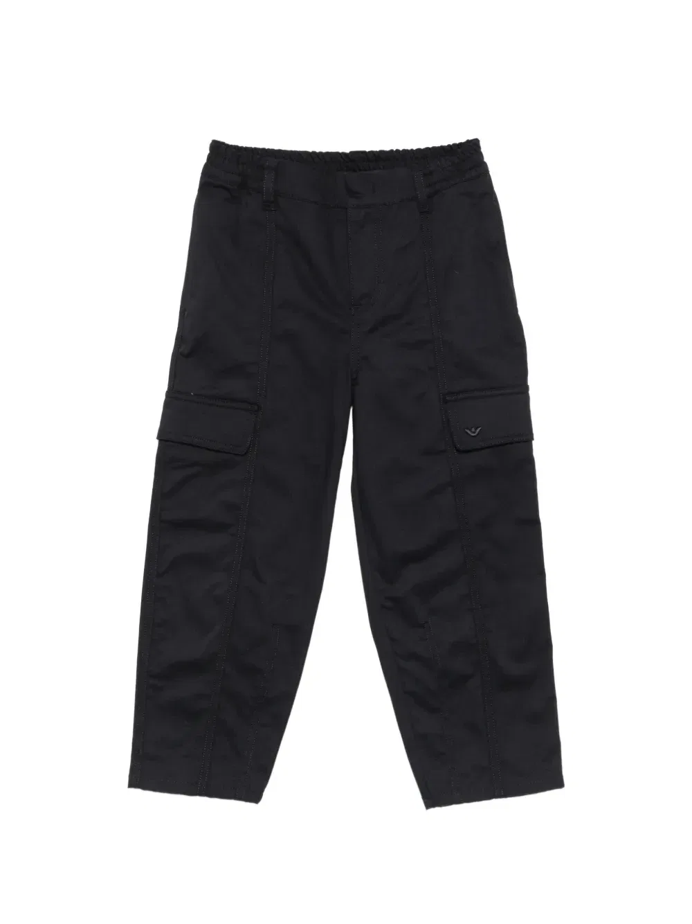 Карго-брюки с нашивкой-логотипом Emporio Armani Kids, черный