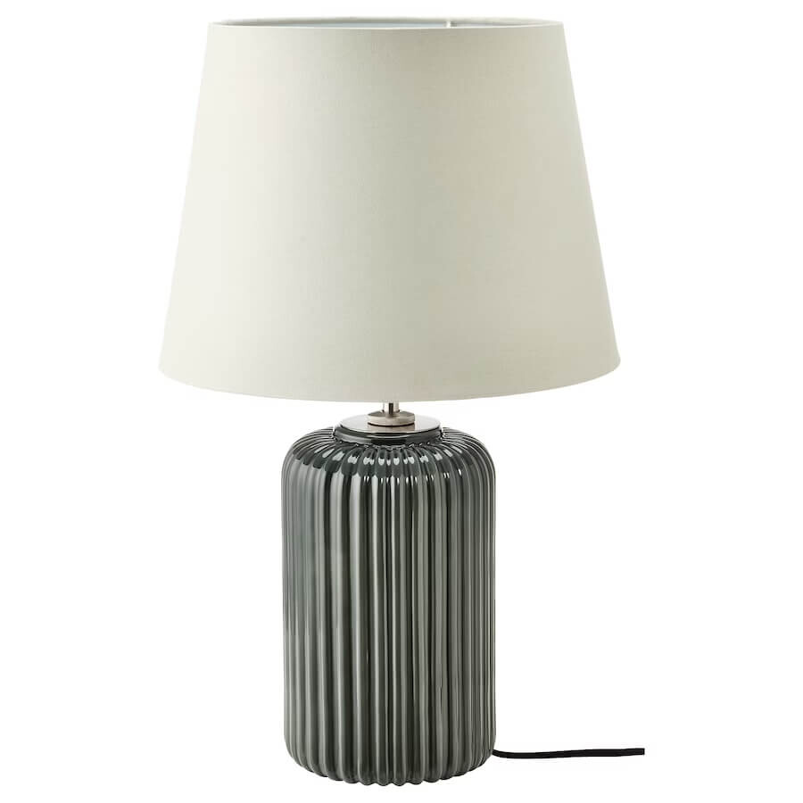 Настольная лампа Ikea Snobyar, 52 см, серо-бирюзовый/серый