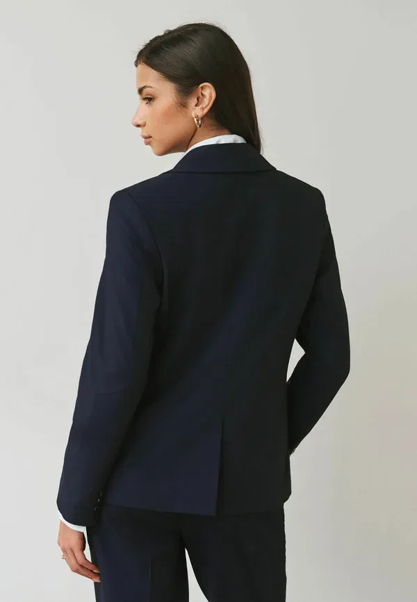 Блейзер из полиэстера Tall fit heavy duty single breasted blazer Next, темно-синий — фото 2