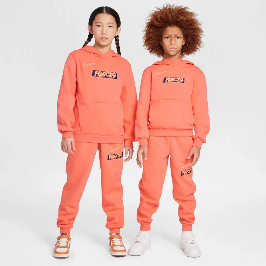 Детский свитшот с капюшоном и принтом Erling Haaland Club Fleece Hoodie Nike, Оранжевый