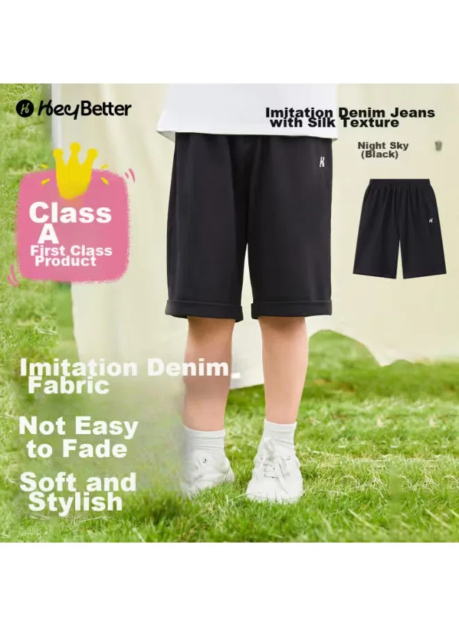 Шорты спортивные быстросохнущие для детей Heybetter, черный