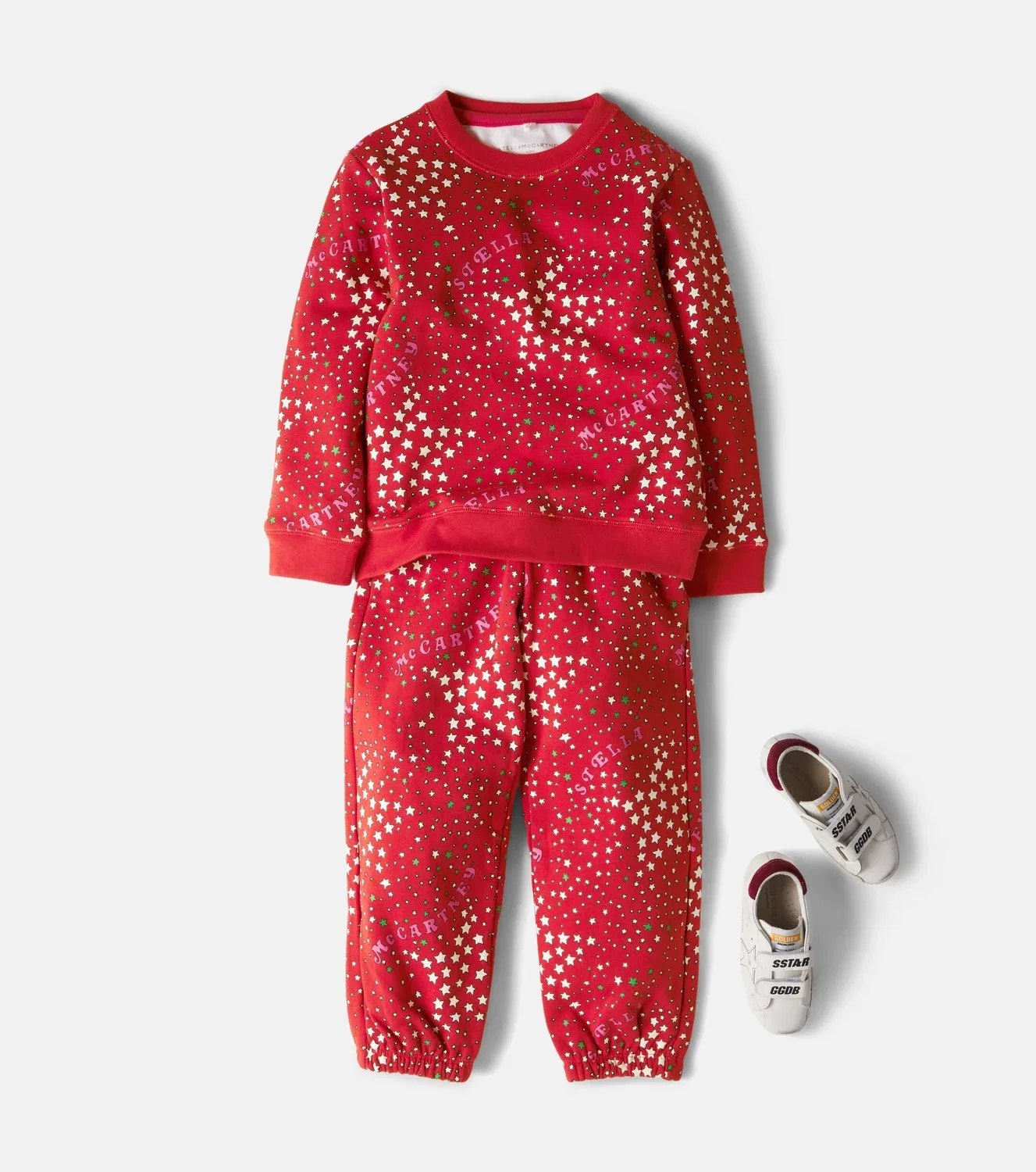 Комплект из двух предметов с принтом Stella Mccartney Kids, красный — фото 2